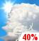 Chance Thunderstorms Chance for Measurable Precipitation 40%